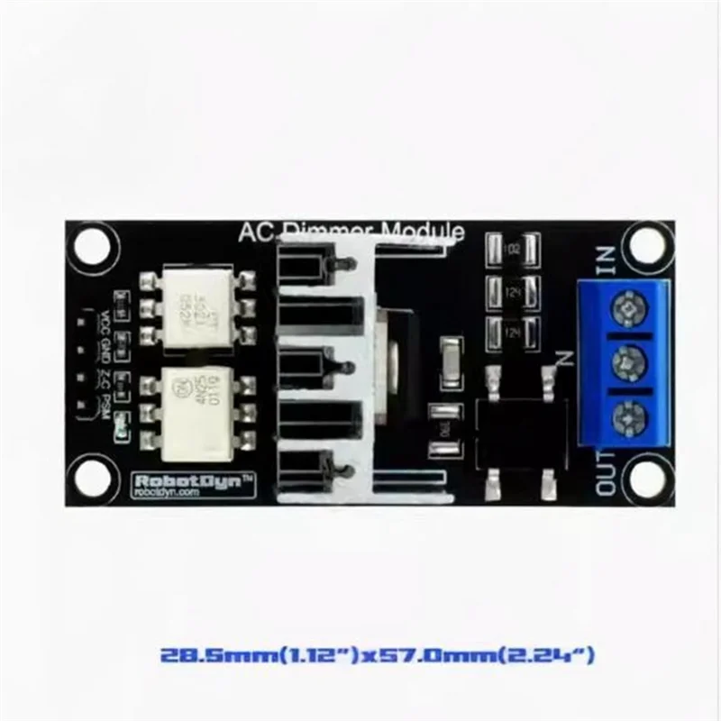 

Модуль диммера лампы A29F-AC, модуль затемнения лампы переменного тока и модуль диммера двигателя, 1 канал, 3,3 В/5 В, логика 4, 8A-400 В