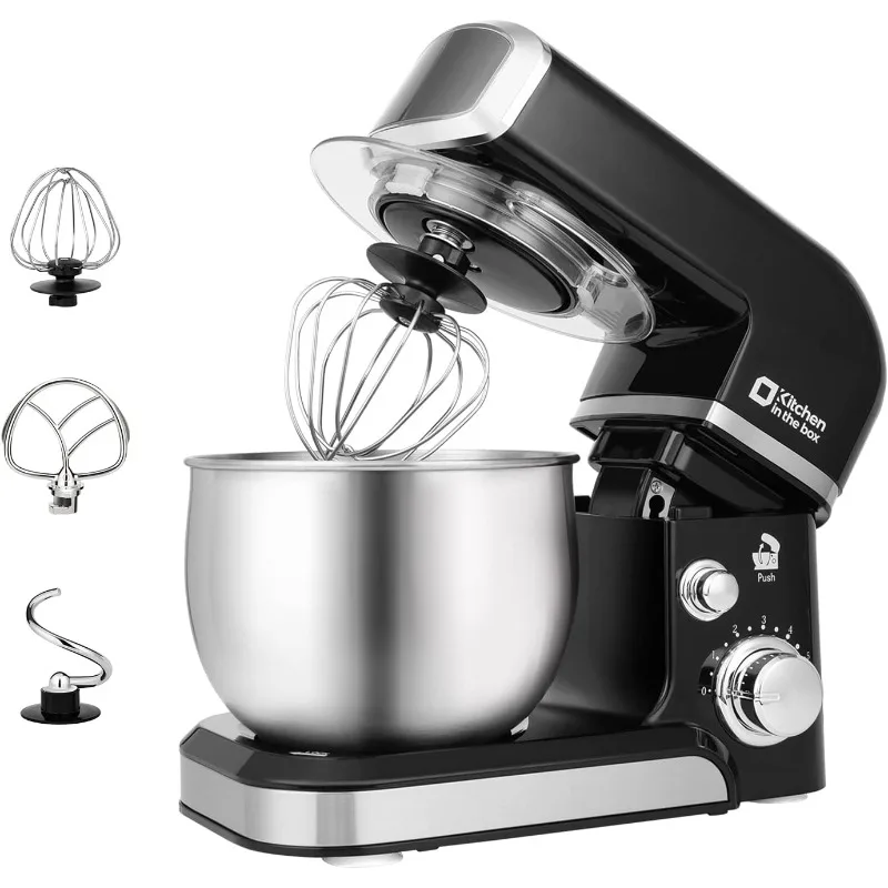 Stand Mixer,3.2Qt Small Electric Food Mixer,6 Speeds Portable Lightweight Kitchen Mixer for Daily Use with Eg