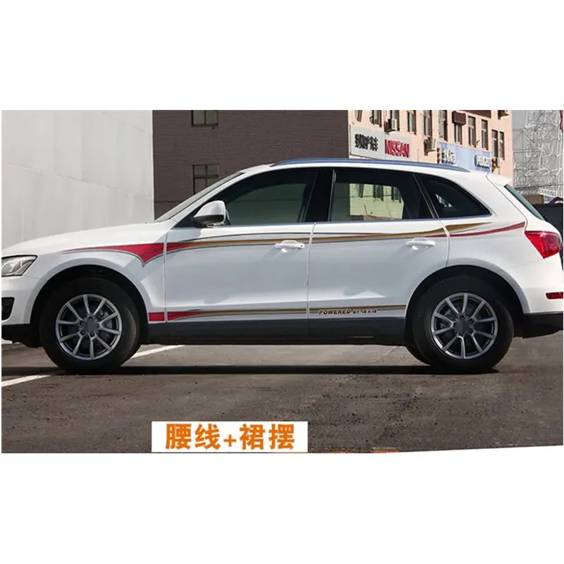 

Автомобильные наклейки для Audi Q5 2010-2018, украшение кузова, гоночная виниловая наклейка из фольги, аксессуары