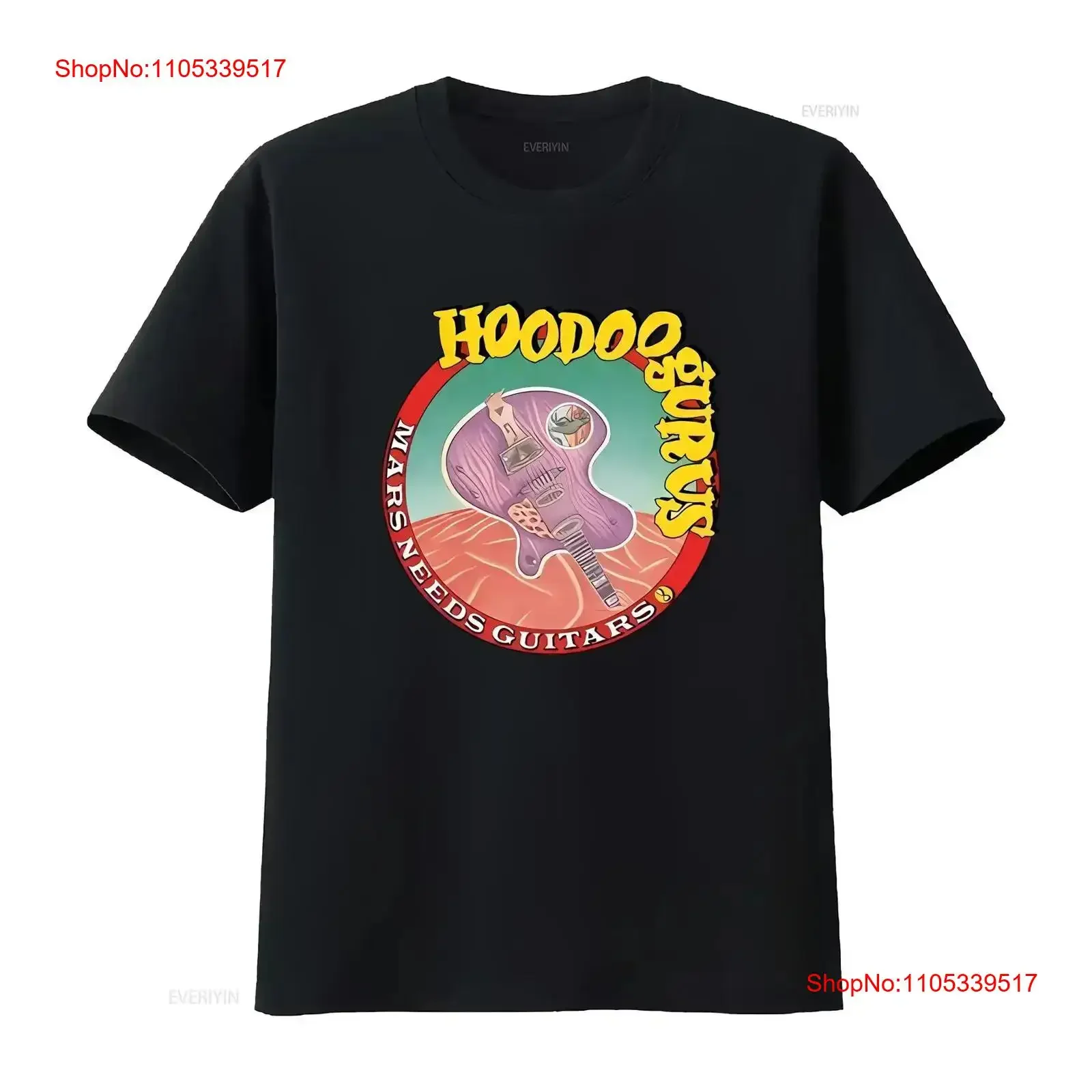 Hoodoo Gurus BAnd Mars Needs Guitars Cotton S 4XL T shirt T1791 vintage Washed homme graphic designer clothes streetwear Casual