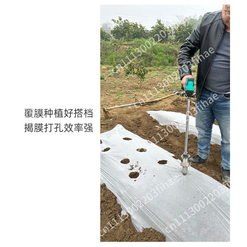 Agricultural planting sowing film peeling and punching machine rural planting nutrient film film tearing and punching machine