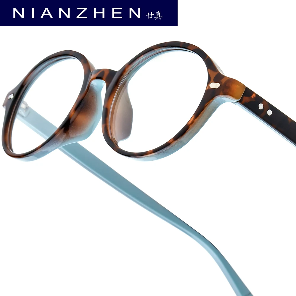 

NIANZHEN TR90 Eyeglasses Frame Women 2025 Oval Brand Design Glasses Men Ultralight-Weight Retro Vintage Eyewear Spectacles 72351