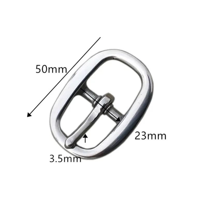 20pcs Stainless Steel Buckle Oval Metal Pin Buckles Leather Bag Garment Accessory 14mm 19mm 21mm