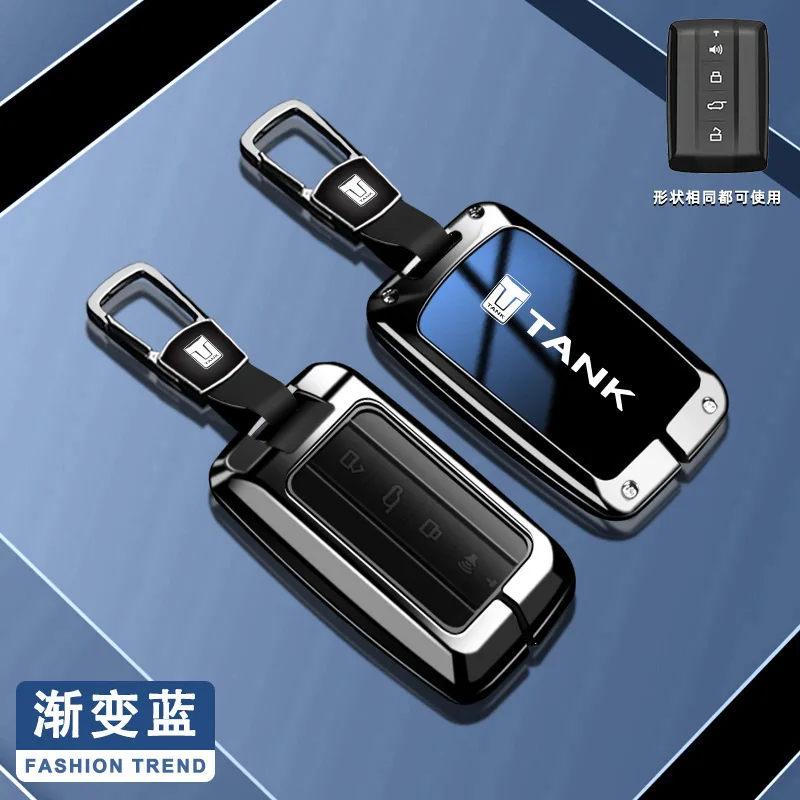 

Car Smart Remote Key Case Cover Protector Holder Shell for Great Wall GWM WEY TANK 300 500 Tank300 Tank500 Keychain Accessories