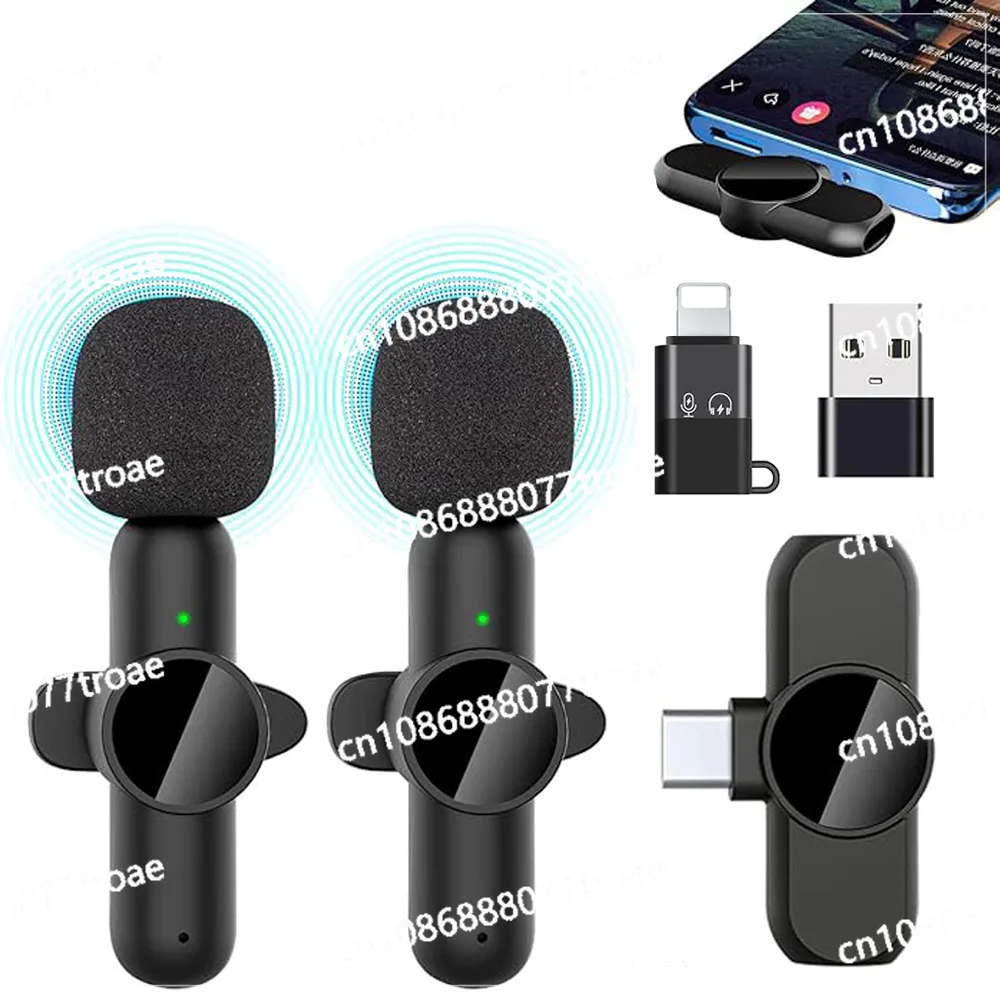 Wireless lavalier broadcast microphone, noise reduction for live recording equipment