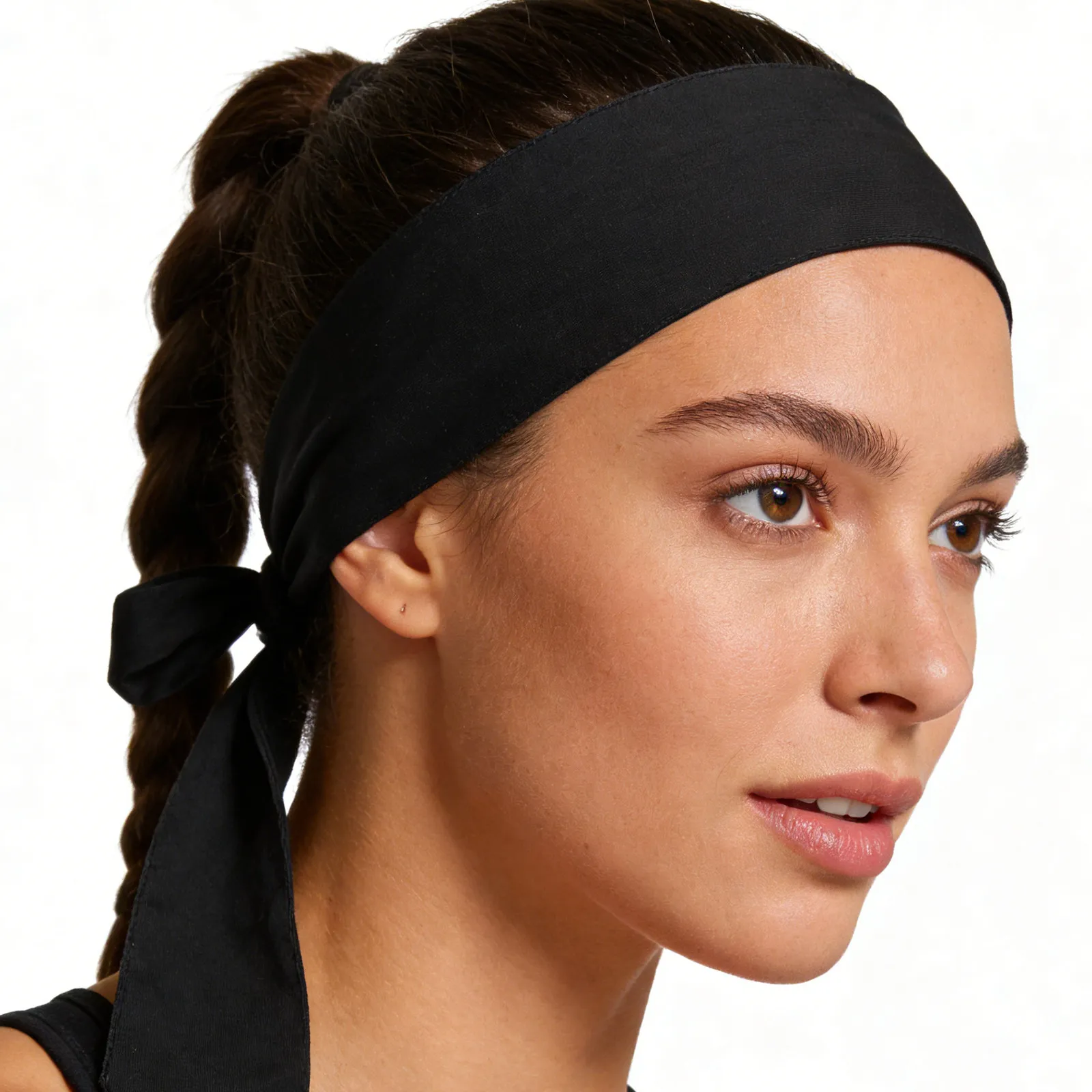 4Pcs Wide Sports Headbands Sweat Absorbing Elastic Non Slip Breathable for Men Women Running Gym Yoga Tennis Workout Hair Bands
