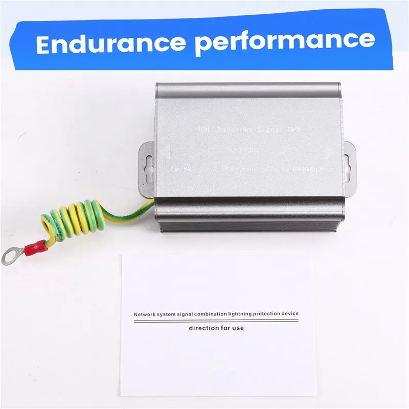 المهنية POE إشارة صواعق البرق كابل الشبكة صواعق الصواعق RJ45 كاميرا الرعد متعدد المنافذ رصد عرام Prot #4