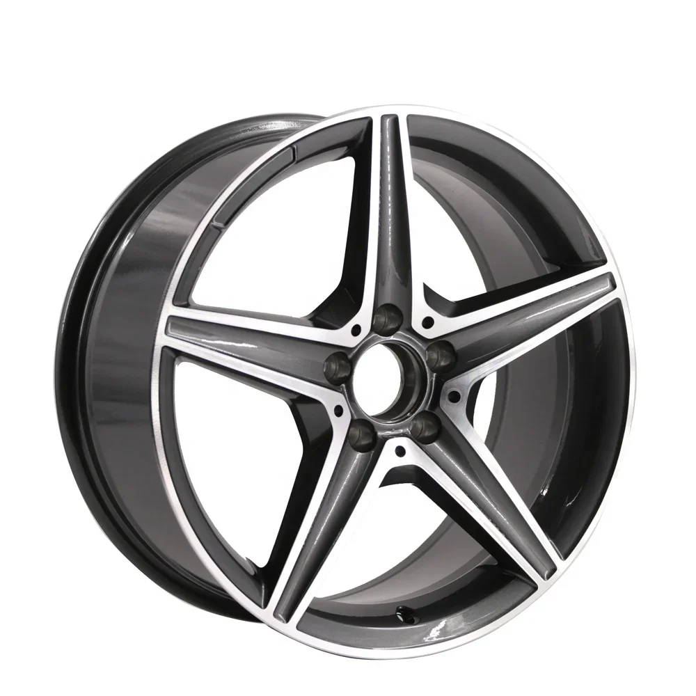 Factory price 18*8j 5 Split Spoke car wheels, Casting,PCD 5X112 OEM SUV 4X4 alloy wheel rims fit for Benz AMG Car