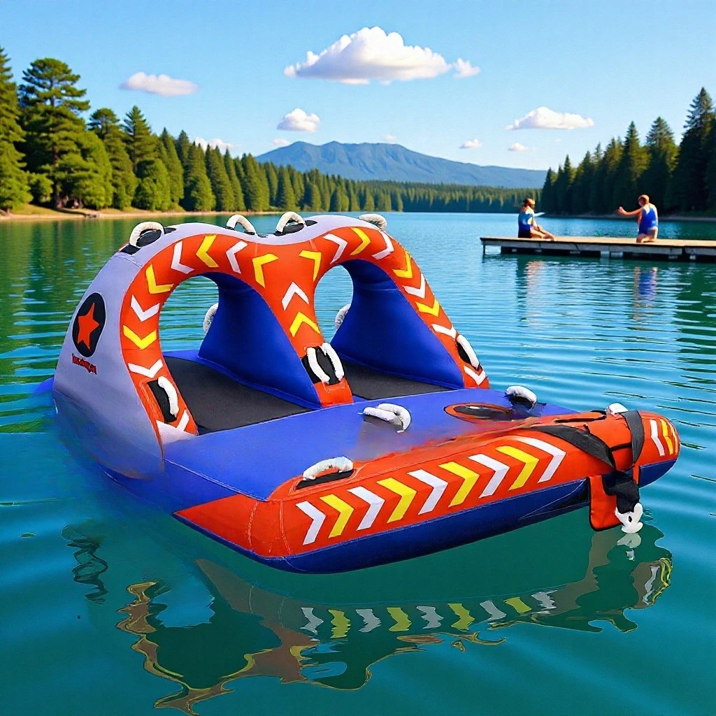 Extreme sports inflatable drag, nylon thickened cloth cover motorboat