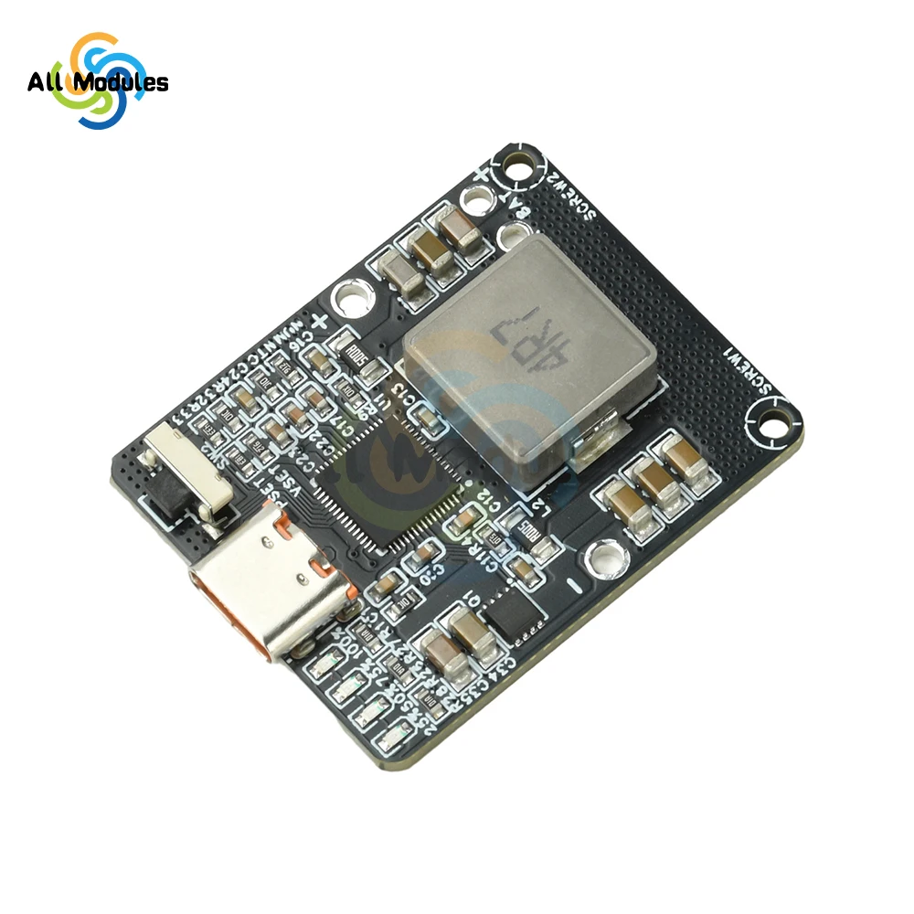 IP2369 2-6S 45W PD Fast Charge/Discharge Module - Bidirectional Buck-Boost Power Bank Board with Type-C Interface
