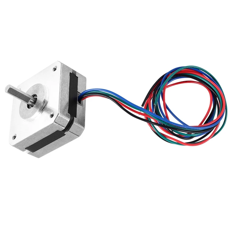 17Hs08-1004S 4-Lead Nema 17 Stepper Motor 20Mm 1A 13Ncm(18.4Oz.In) 42 Motor Nema17 Stepper For Diy 3D Printer Cnc Xyz