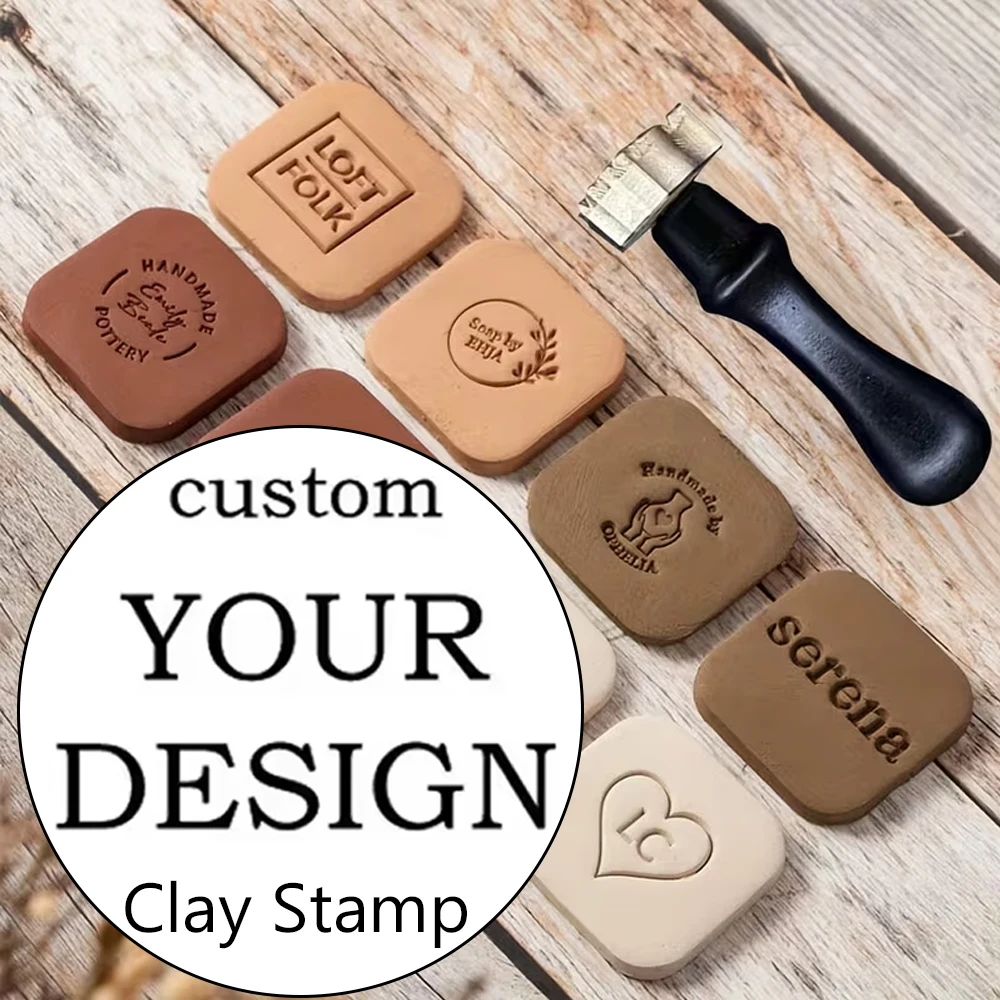 

Custom Clay Stamp for Pottery Ceramic Stamp Soap stamp gift for Potter Polymer Stamps Ceramic Stamps for Pottery Stamp Custom
