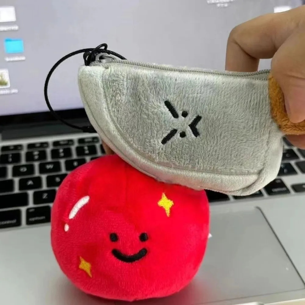 Funny Funny Shape Plush Pendant Mini Coin Purse Backpack Charm Boy