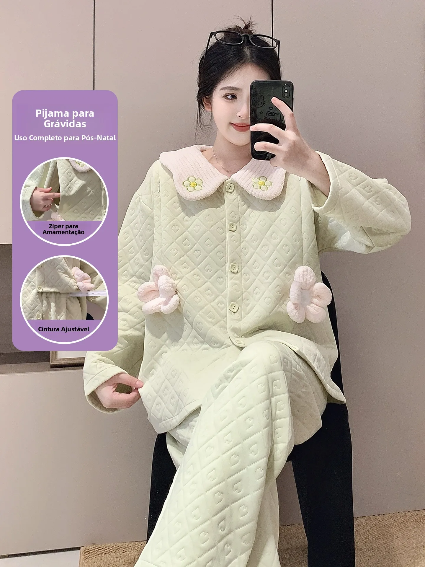 ensemble-de-vetements-de-nuit-et-d'interieur-en-coton-respirant-a-manches-longues-epaissi-pour-femmes-enceintes-et-allaitantes-apres-l'accouchement-coupe-ample-et-confortable