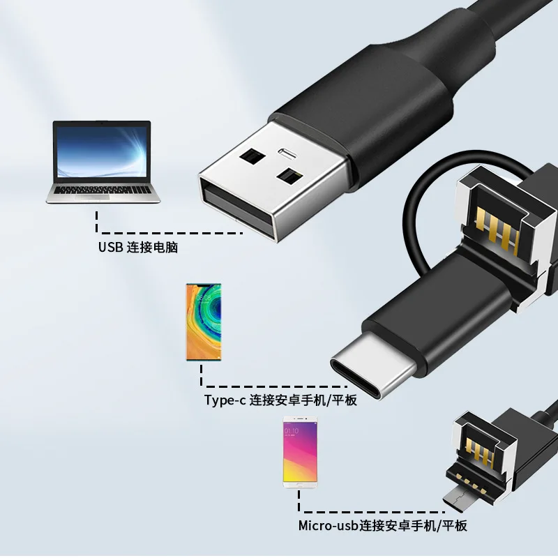 1600X USB Microscope HD 3 in 1 for Android Phone PC Digital Magnifier