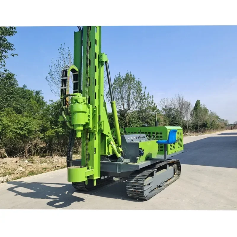 Factory Sale Solar Photovoltaic Plant Crawler Hydraulic Hammer Vibratory Post Pile Driver