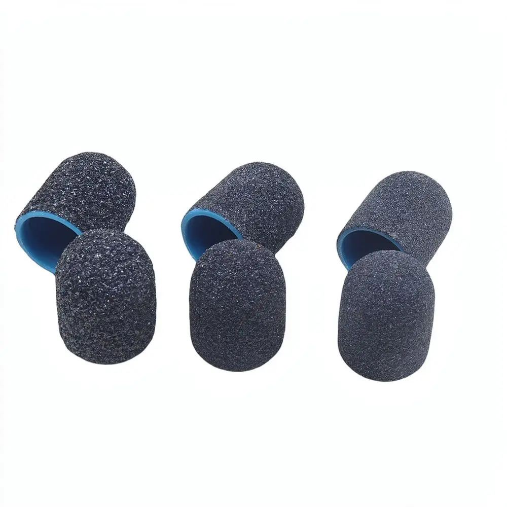 Electric Nail File Accessory 10mm Sanding Caps Pedicure Foot Care Drill Bits For Callus Remover Professional Salon