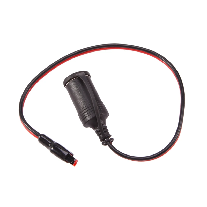 M05K 12V Female Cigarette Lighter 12AWG 30A Heavy Duty Cable With Anderson Power Pole For Device Transfer/Connection 0.5M