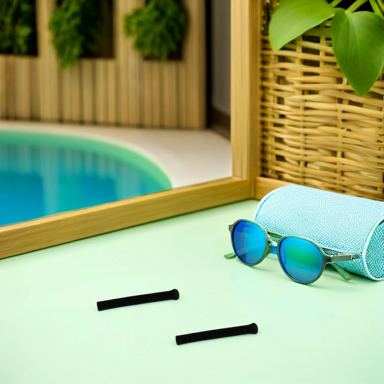 

4pcs Glasses Leg Sleeves Soft Cloth Anti-Slip Temple Tip Protectors For Daily Wear Sports Use Eyeglass Arm Covers