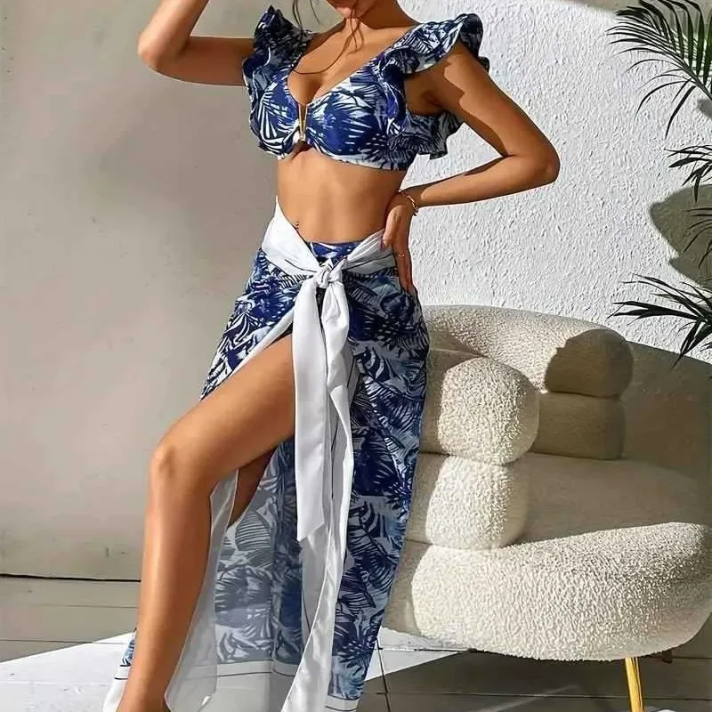 

Sexy Fashionable Beachwear Three-Piece Set Easy Purchase Tiotik Simple Design Hot Sale Of The Season New Arrival Sportswear And