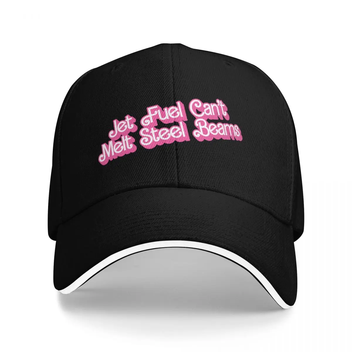 Jet Fuel Can't Melt Steel Beams Classic Doll Text Baseball Cap New Hat hard hat Mountaineering Mens Women's