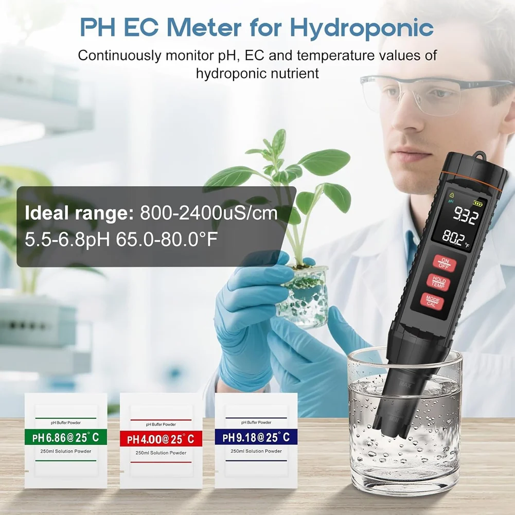 

A03F-Тестер соли для бассейна, PH-метр Тестер солености 7-в Tds EC Orp S.G.Tester Temp и Ph Цифровой (точность 0,01) для аквариума