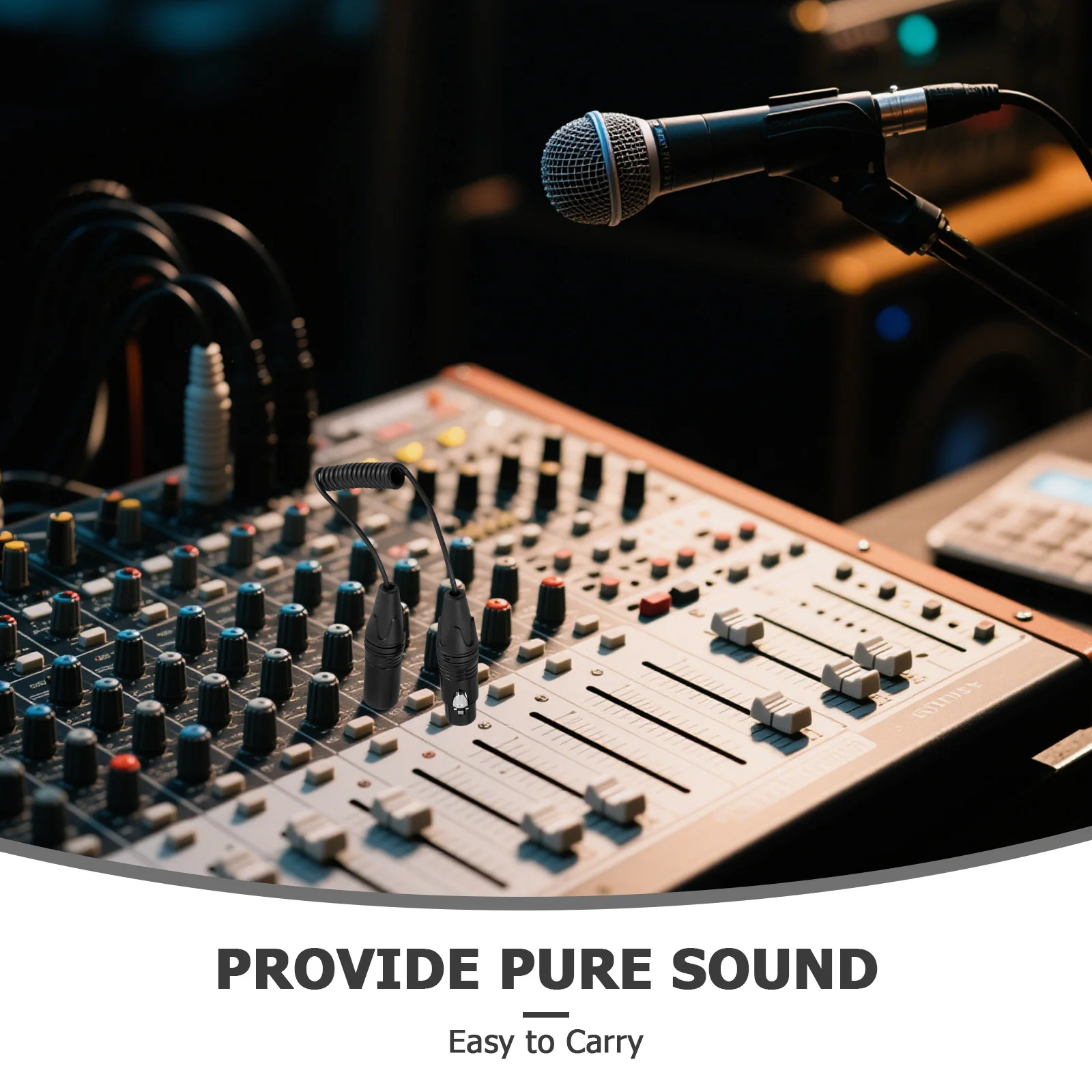 مضفر Xlr ذكر إلى أنثى 3 دبوس كابل الميكروفون الربيع قابل للسحب النحاس النقي مقرنة الصوت عالية الدقة مكتب خلط الصوت #3