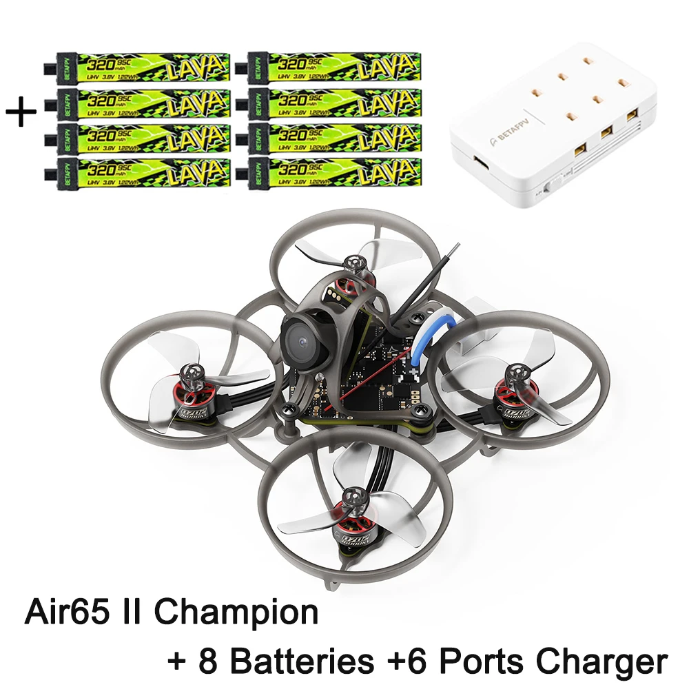 BETAFPV 2026 Air65 II ELRS 2.4G borstelloze Whoop Quadcopter Champion Racing Freestyle 1S RC Drone met LavaⅡ320mAh 1S95C batterij