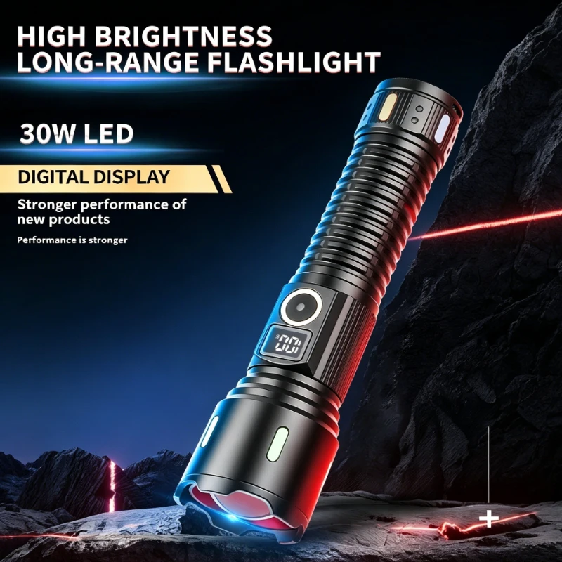 lanterna-led-super-brilhante-com-display-digital-tipo-c-recarregavel-de-longo-alcance-para-camping-ao-ar-livre-caminhadas-emergencias-e-sobrevivencia