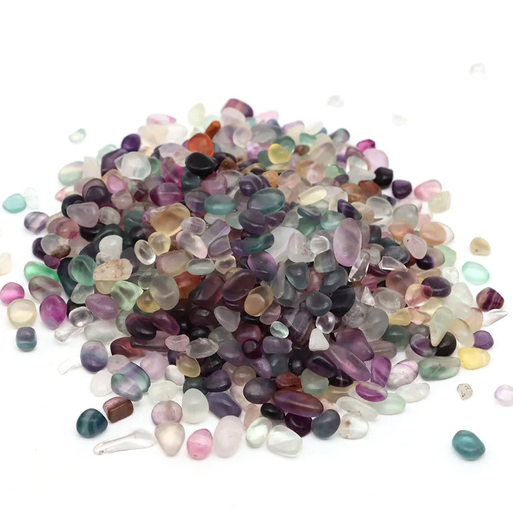 Natural Stones Gravel Crystal Chip Quartz Fluorite Mineral Reiki Healing Tumbled Specimen Gemstone Fish Tank Home Aquarium Decor view 4