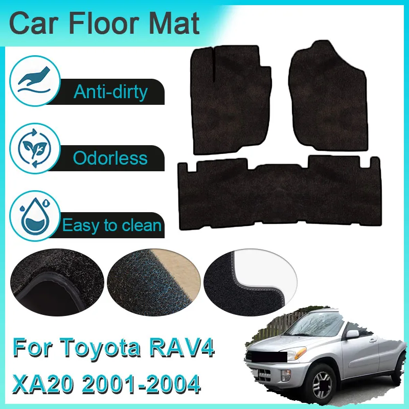 

Car Floor Mats For Toyota RAV4 XA20 RAV 4 2001 2002 2003 2004 Rugs Panel Carpets Cape Cover Foot Pads Auto Interior Accessories