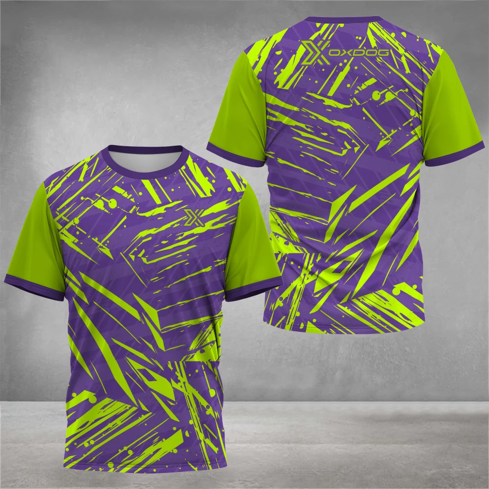 Fashion 3D Tie-Dye Print T Shirt For Men Summer Quick Dry Short Sleeve Outdoor Tennis Sports T-Shirt Casual Breathable Loose Top image 5