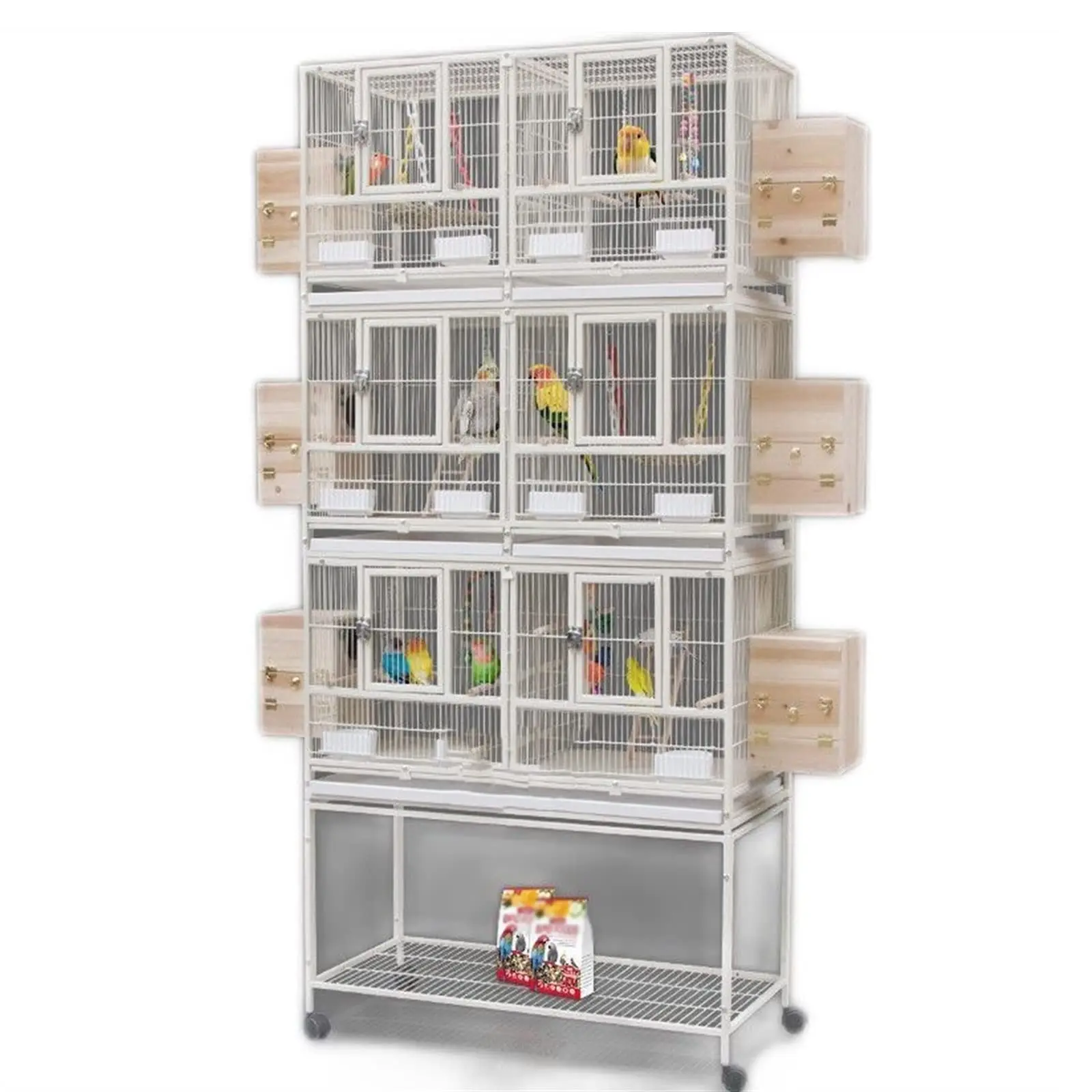 Plus Three Layers of Large Bird Breeding Cage Six Palace Gert Large Space Simple Pet Parrot Bird Cage