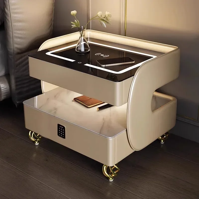 

ZBookcase Sofa Side Table Small Bedside Wood Design Bed Tables Living Room Cabinet Storage Bedroom Comodini Nightstands NightZ