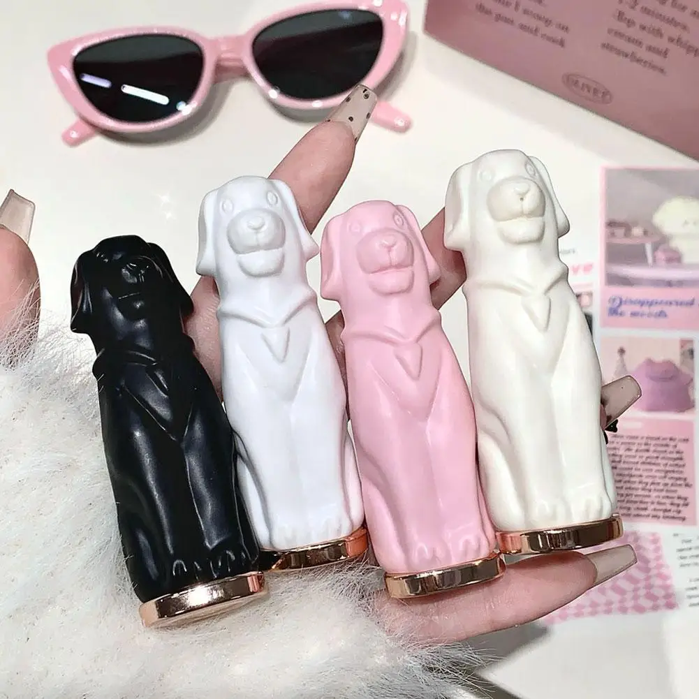 Cute Dog Moisturizing Lip Balm Crystal Jelly Tinted Anti-Chapped Lip Care Smoothing Lines Base Clear Lipstick Makeup