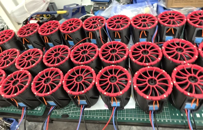 대형 컬버트 64mm 에어 블로워 전동 터보 강력 팬 브러시리스 모터 고속 터보 팬 USB 충전식 강력 에어 먼지 제거기