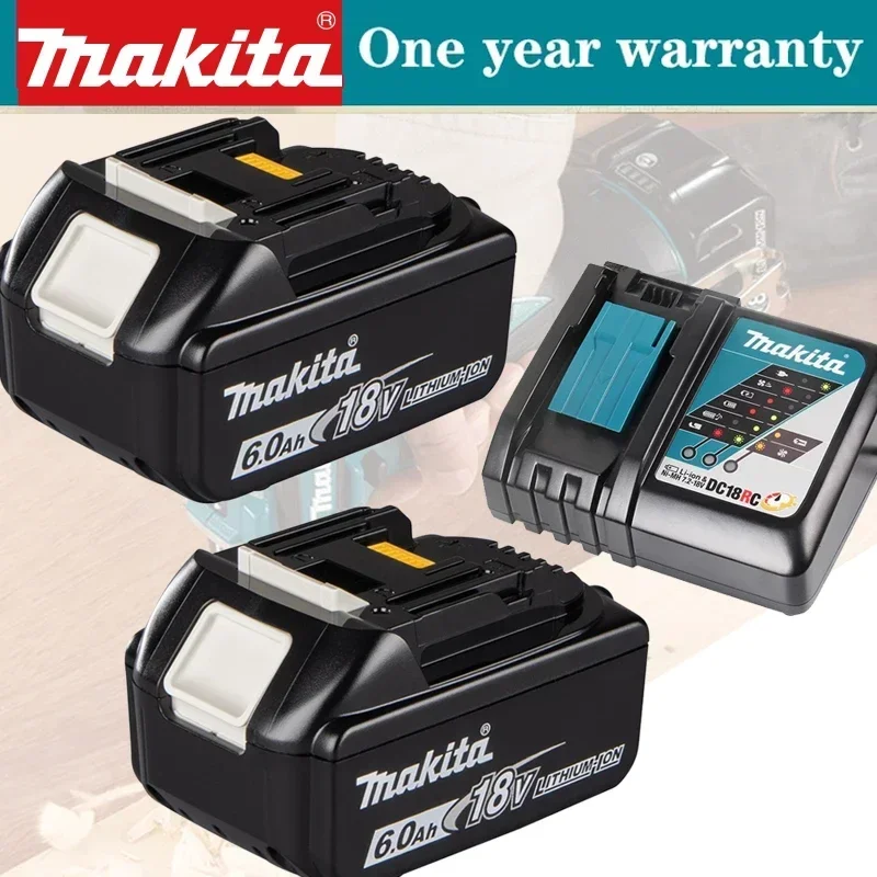 

Genuine Makita 18V Battery 5Ah/6Ah BL1850B Li-ion Replacement Battery BL1850 BL1860B BL1860 BL1840B BL1830B BL1830 LXT-400 RU