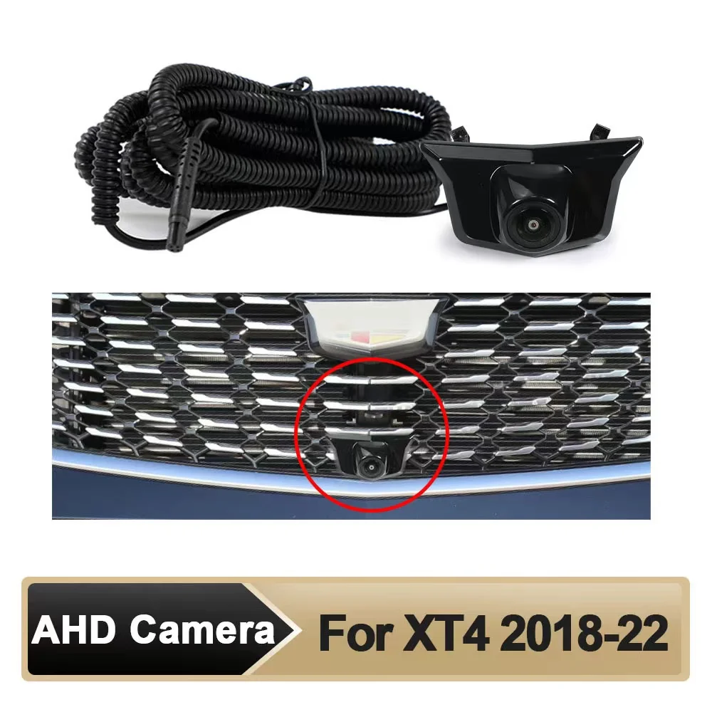  Car AHD Front View OEM Camera HD Night Vision Fisheye 150°Chrome Camera for XT4 2018-2022 Parking Monitoring System