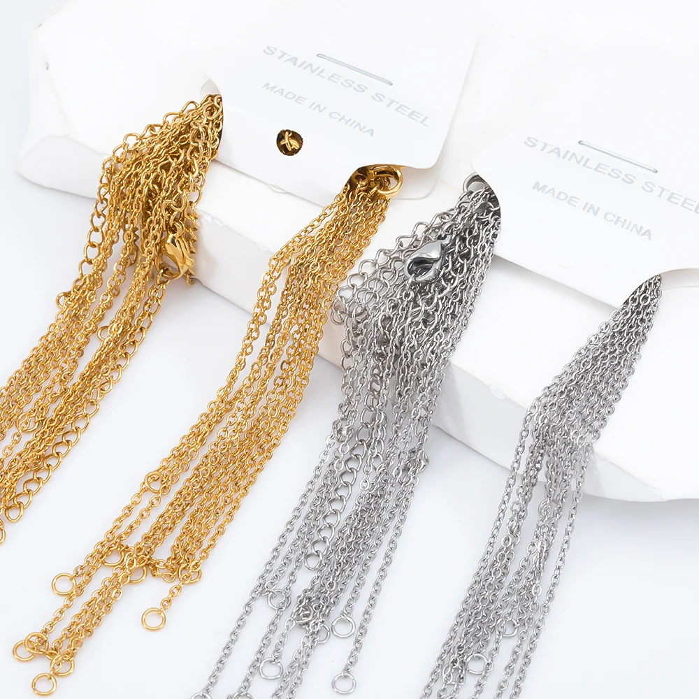 5pcs Stainless Steel Bracelet Chains for Jewelry Making DIY