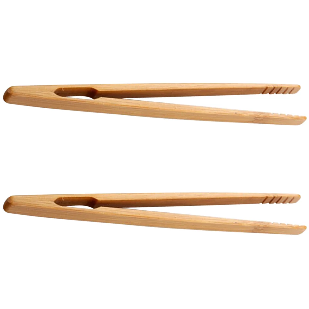 2 Pcs Tweezers Kids for Fine Motor Wooden Practical Tongs Skills Toys