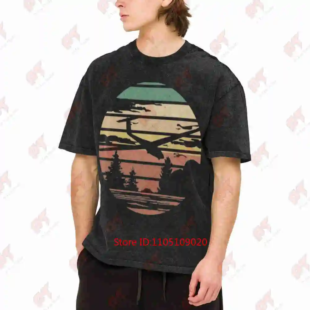 Gliders Vintage Soaring Gliding Vintage Washed Tee Pure Cotton T-Shirt