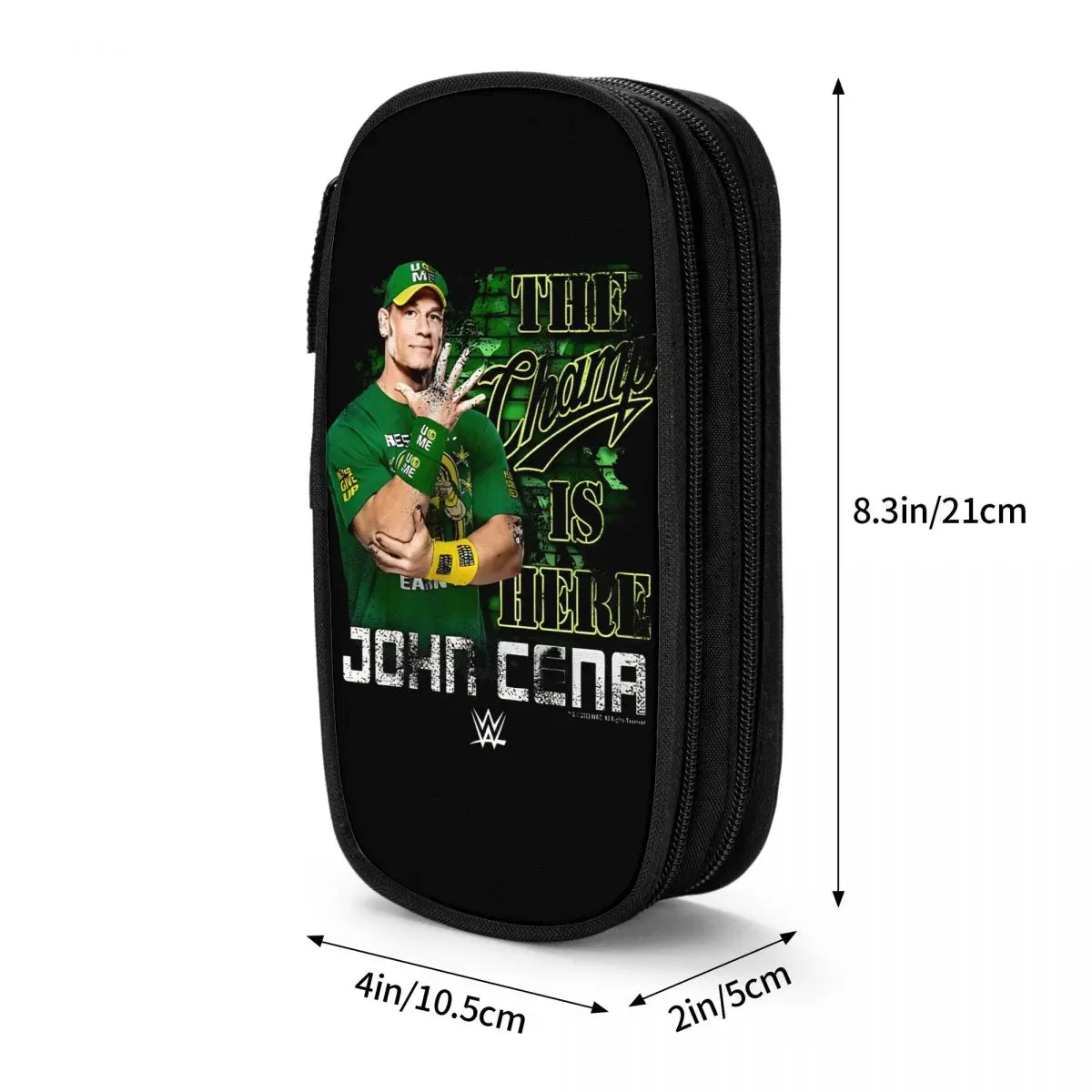 Imagem -03 - John Cena o Campeão Está Aqui Merch Pen Box Grande Capacidade Acessórios de Escritório Wrestler Sports Pencil Box Presentes Perfeitos