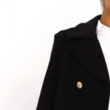 Thermal Long Sleeves Commuting Winter Coat Women Overcoat Turn-down Collar Pockets Double-breasted Cardigan Loose Fit Coat