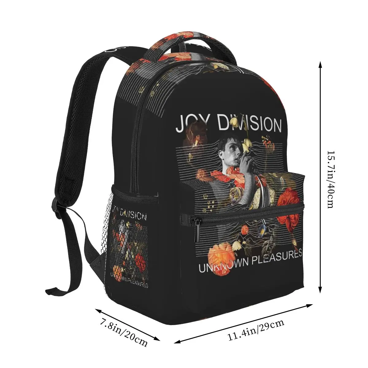 Joy Division Creative Line Print Backpack Hot Sale Daypack Large Capacity Kids BookBag School Bag Shoulder Bags for Men Women