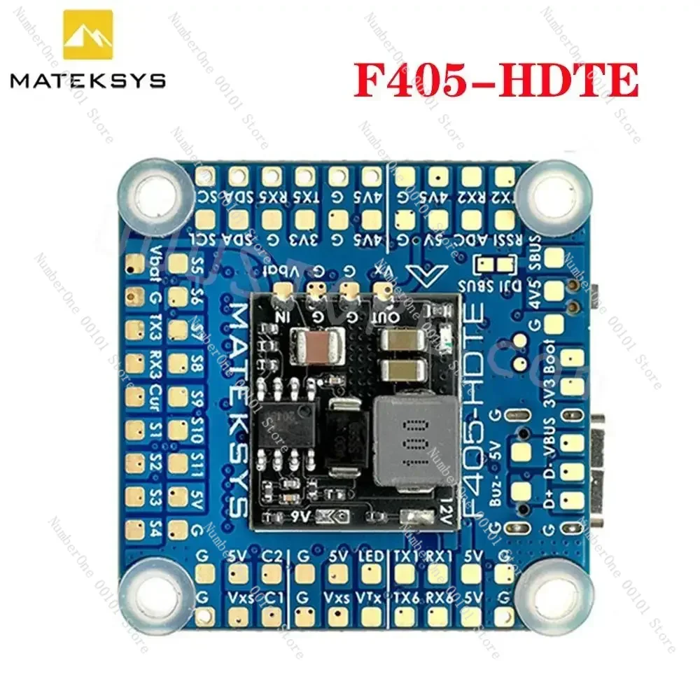

Hot sales MATEK F405-HDTE FC Dual BEC Baro OSD Blackbox 3-12S LIPO F4 Flight Controller 30X30mm for RC Airplane FPV Drones