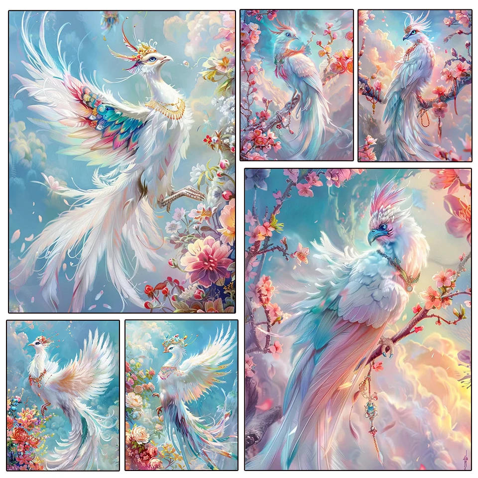 

5D Full Square Diamond Painting Bird Picture Of Rhinestone Diamond Embroidery Animal Mosaic Needlework Decor For Home