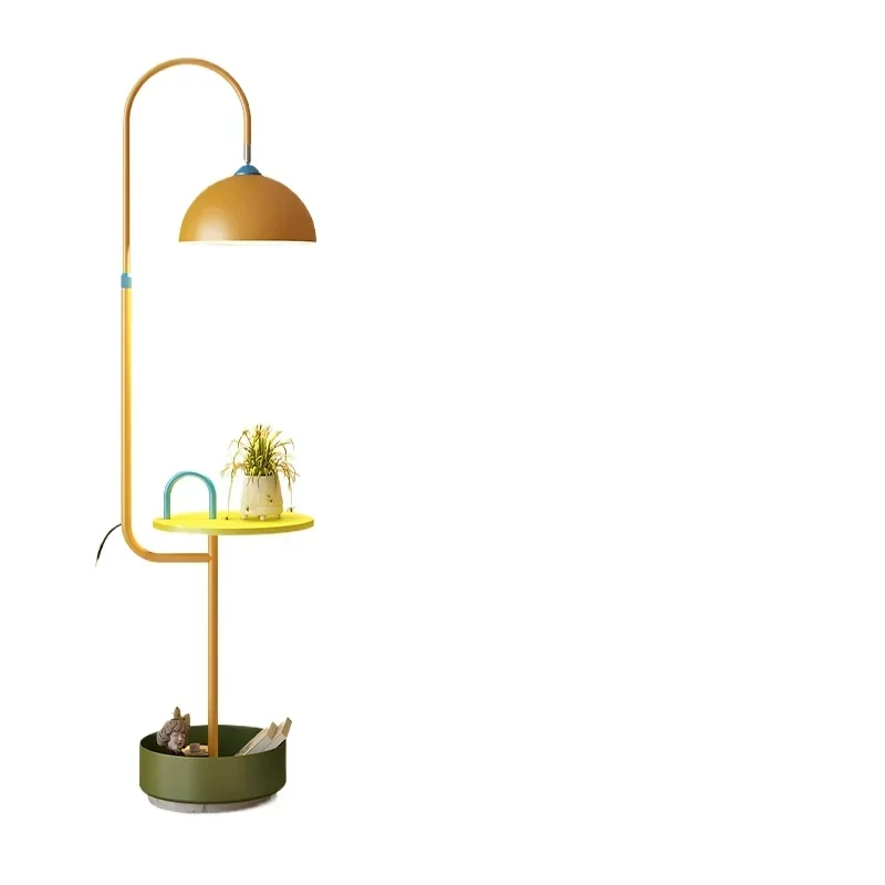 floor lamp, new living room sofa, side decorative atmosphere lamp, children's room bedside storage integrated coffee table lamp