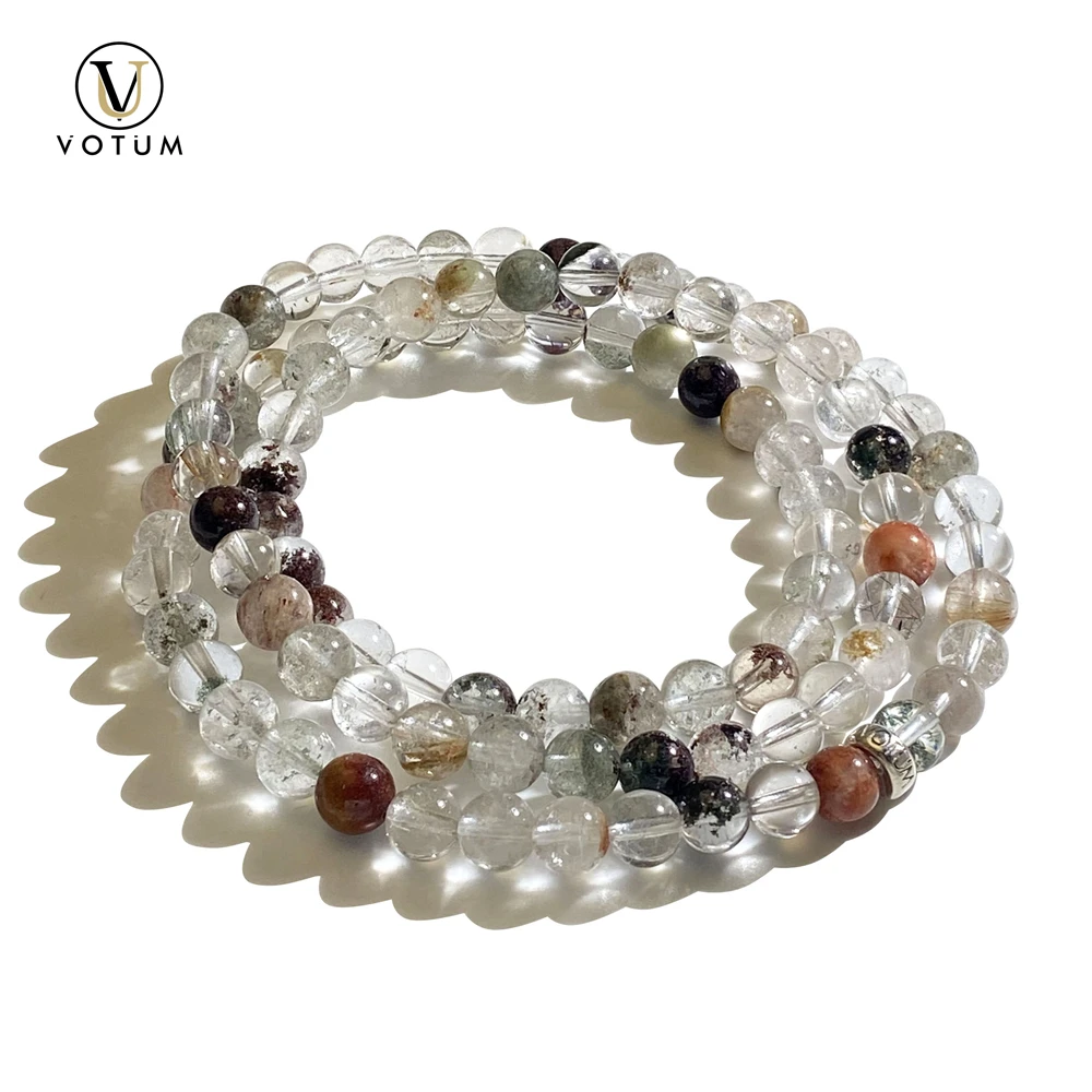

Votum натуральный фантомный кварцевый браслет из бисера для мужчин и женщин хрустальные бусины браслеты на заказ ювелирные изделия на день рождения