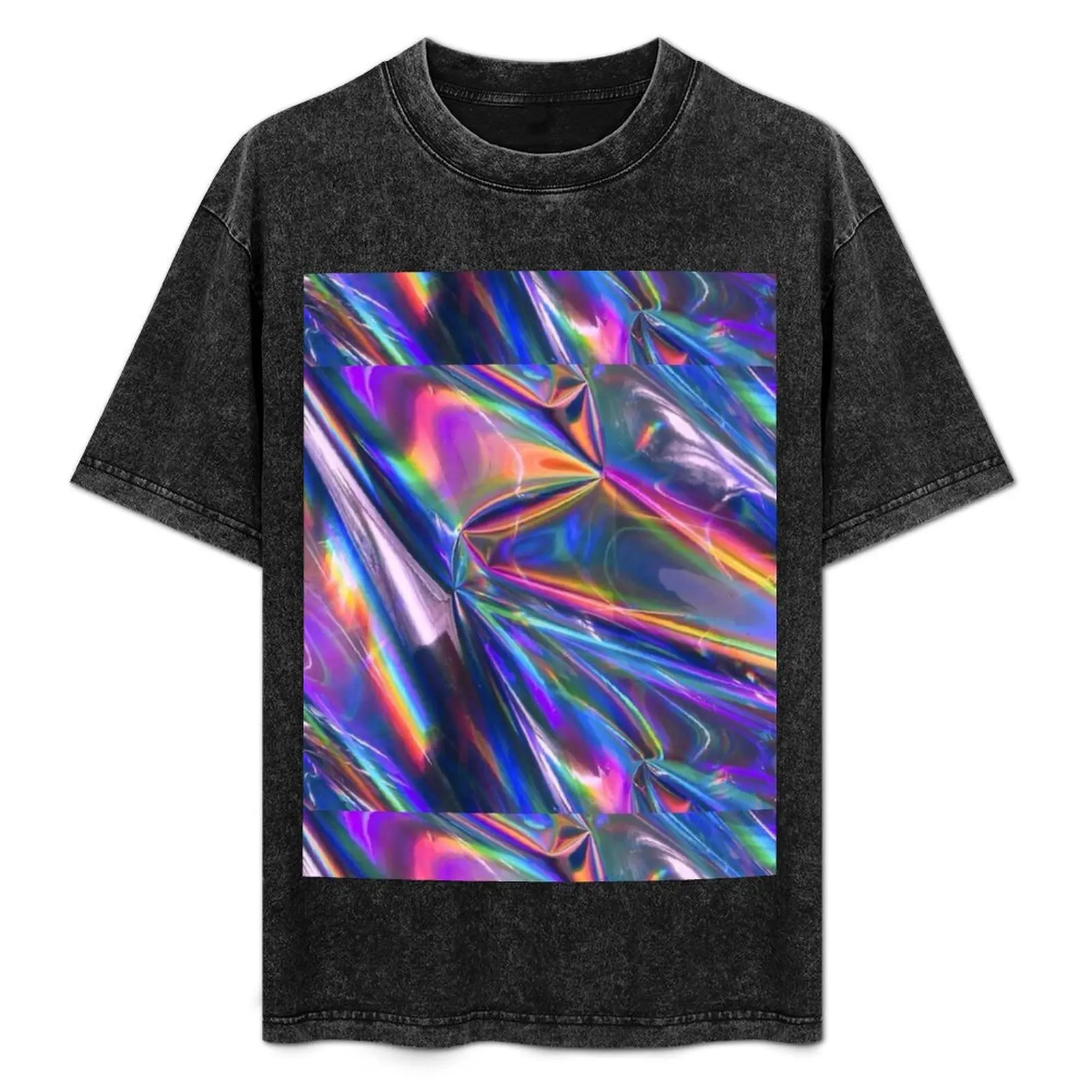 

Holographic Material T-Shirt tshirts personalised luxury designer anime shirts men