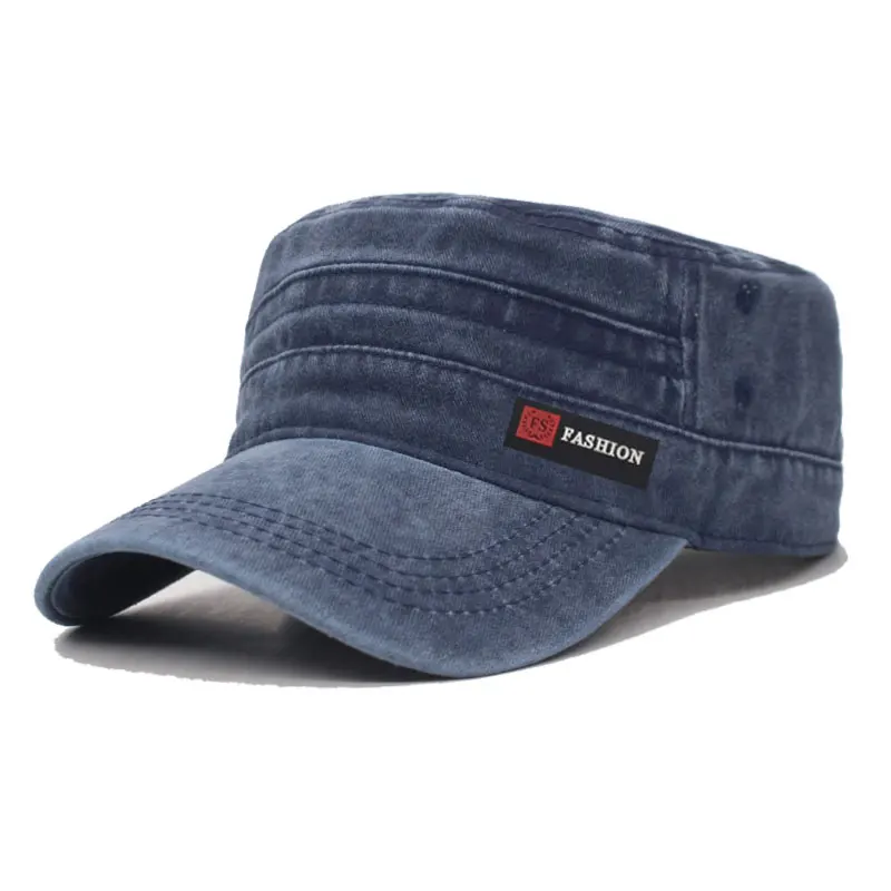Moda bawełna Vintage mężczyźni czapki wojskowe kobiety stałe Gorras czapki kapelusze dla kobiet płasko zakończony kości regulowany kobieta armia